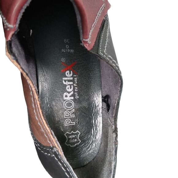 ProReflex Shoes Women 39 Bootie Slip On Leather Comfort Work Walking Fashion Low - Picture 11 of 16